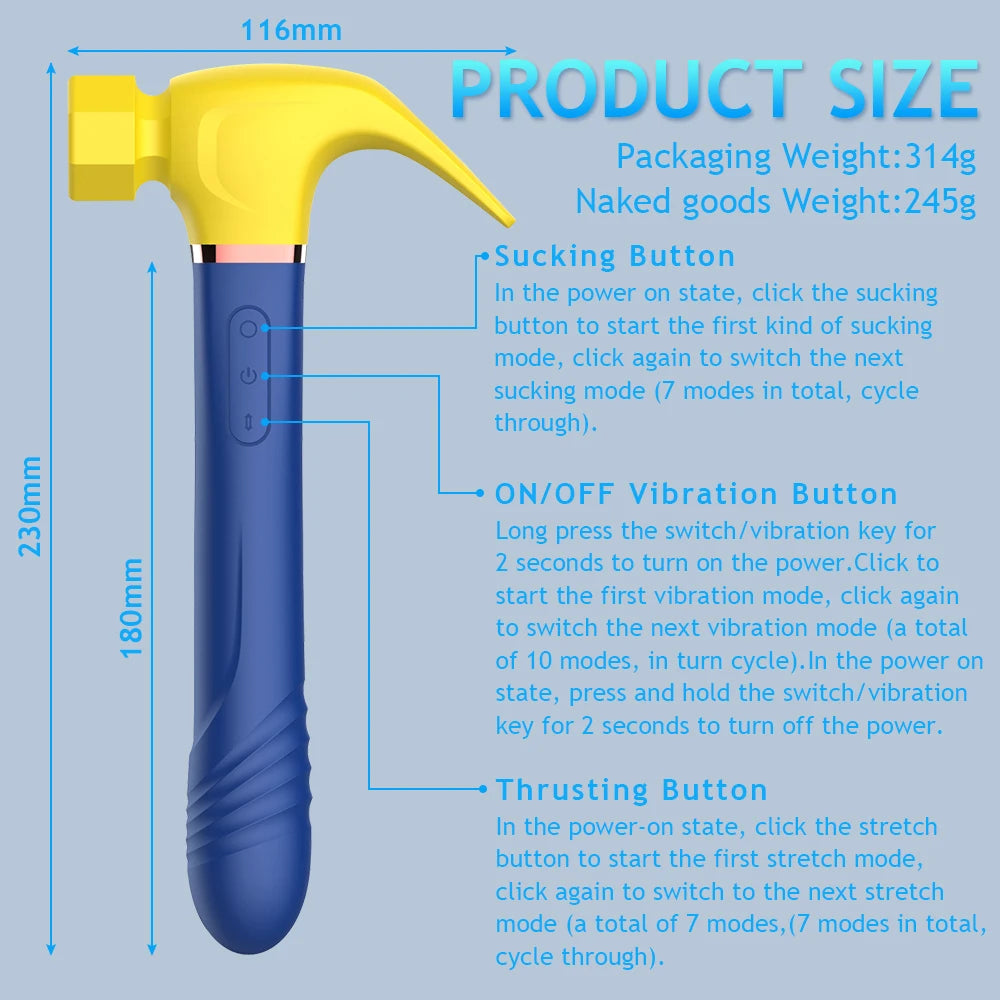 Naughty Fix – Hammer Style Clit & G-Spot Vibrator 🔨💦
