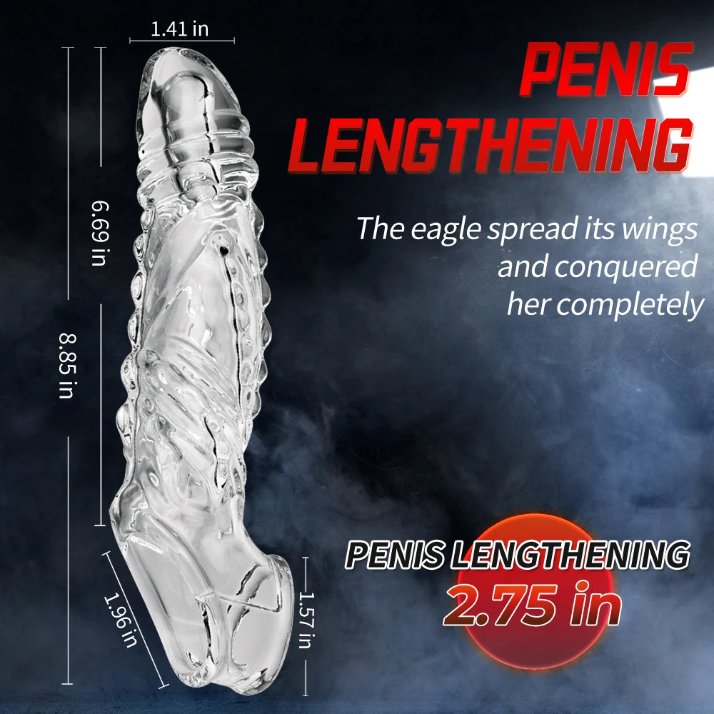 Deep Surge β Remote-Controlled Ribbed Vibrating Sleeve β‘π
