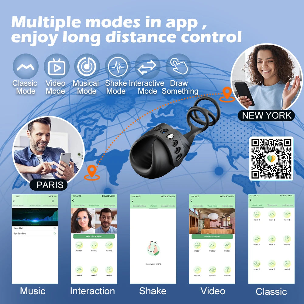 PulseLock X – 3-in-1 App-Controlled Cock Ring & Glans Massager 🔒📱💥