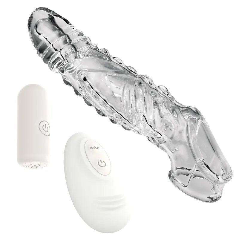 Deep Surge β Remote-Controlled Ribbed Vibrating Sleeve β‘π