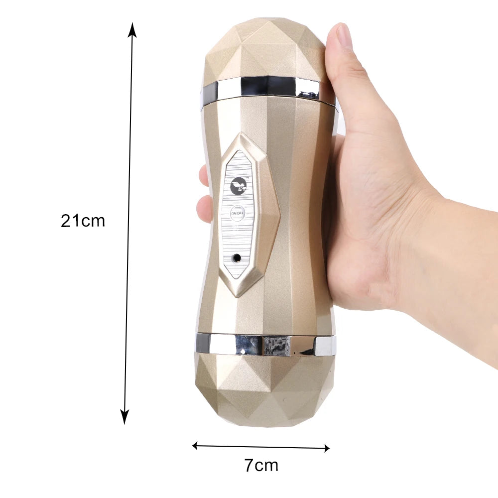 GoldRush MoanMaster – Intelligent Vibration & Voice Masturbator🔥🎧