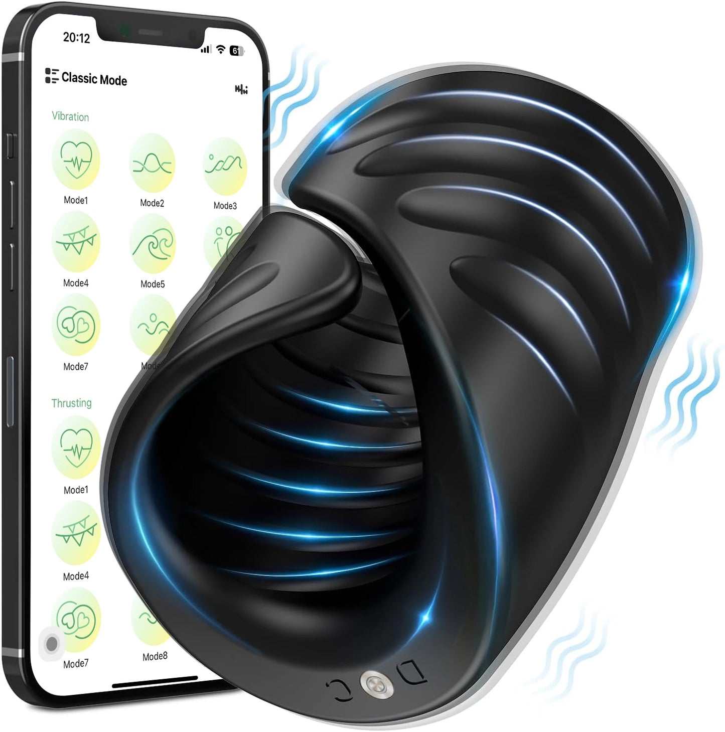GripVibe β App-Controlled Glans Trainer & Squeeze Stimulator ππ±π₯