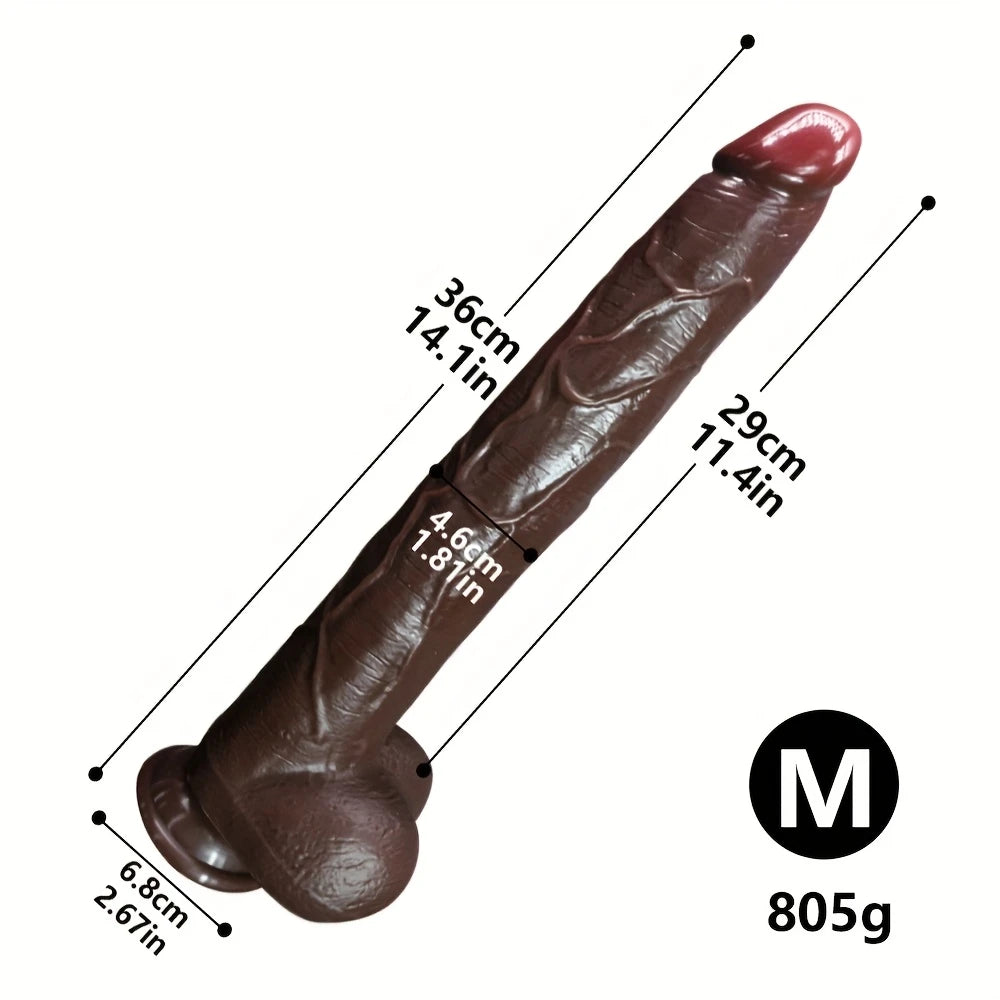 BlackTitan X – Giant Realistic Dildo for Stretch Kings & G-Spot Slayers 🖤🍑💣