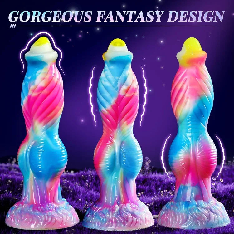RainbowRage X – ColorStorm Fantasy Dildo with 49 Vibe+Thrust Combos 🌈💥🦄💖
