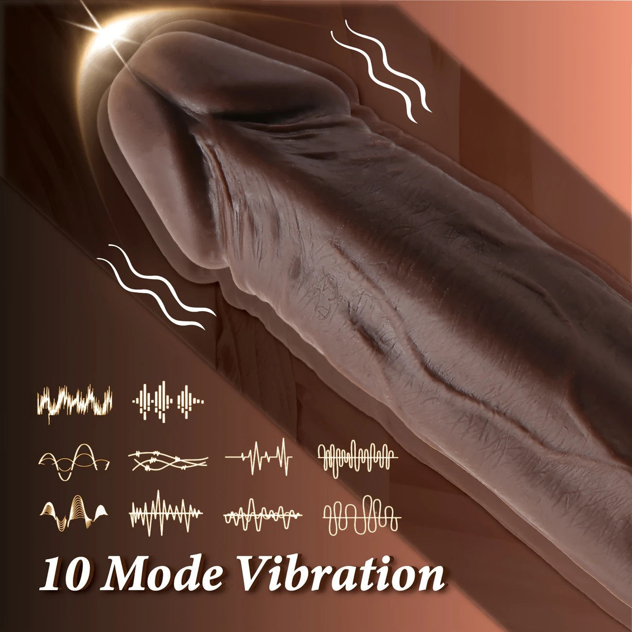 ThrustKing X – 4-in-1 Rotating Heatstroke Dildo with Remote Power Drive 🔥🍫💥