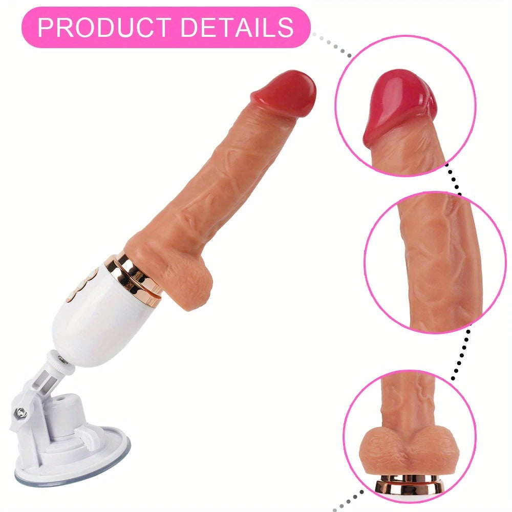 PulseRod X – 3-Speed Thrust Vibe with Detachable Shaft & Wall Grip 💦💪🔥