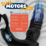VibeDepth Gay Edition – Telescopic P-Spot Banger with Dual Ring Grip & App Control 💥🍆📱