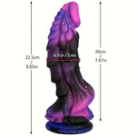 ColorMist Ripple Dildo – Ultra-Ridged Silicone with Suction Base 🌈💦✨