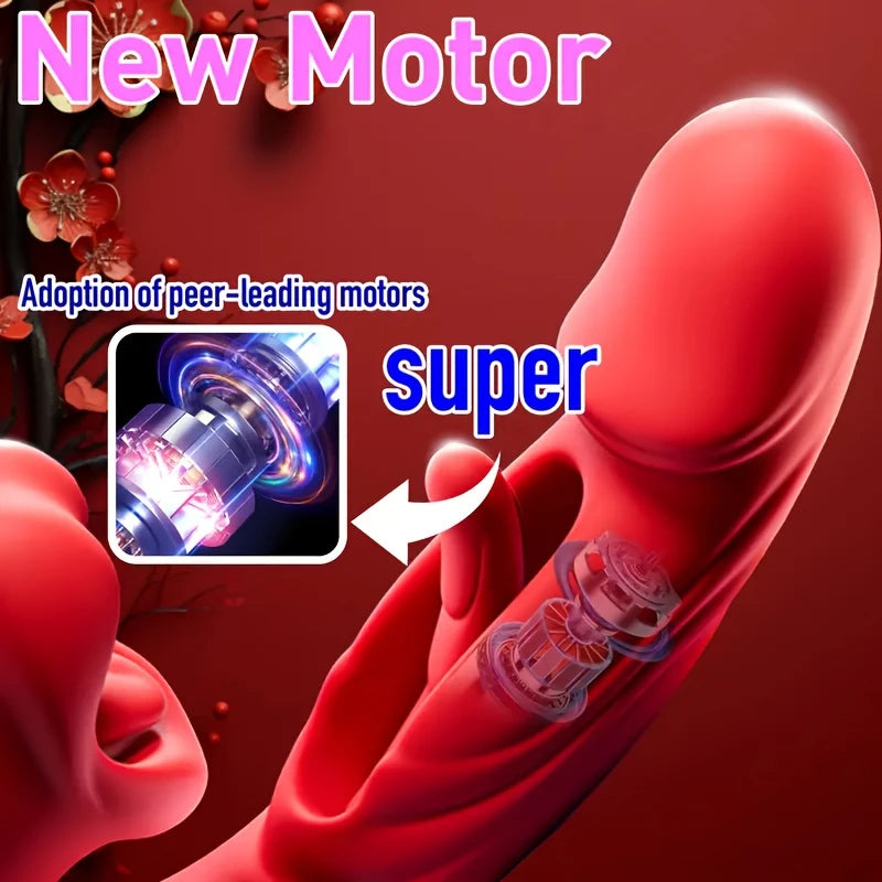 ThrustFever 3-in-1 Tongue-Thrusting Vibrator 😈💜