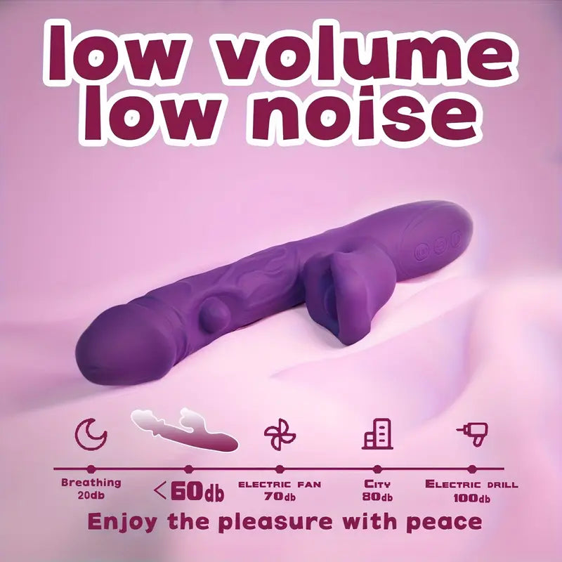 DualLips Flicker Tongue & Girth Grip Vibrator 💦🔥