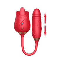 RoseBloom Thruster – 3-in-1 Licking, Sucking & G-Spot Vibe 🌹💦👅