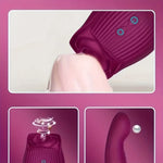 VelviRose X – Rose Suction Clit Stimulator with 10 Vibe Modes & Flexible Shaft 🌹💚
