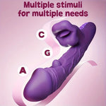 DualLips Flicker Tongue & Girth Grip Vibrator 💦🔥
