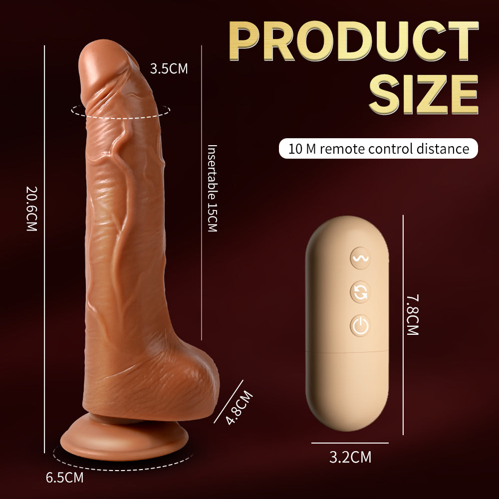 VelvaThrust – RealFeel Dildo with 360° Motion 🧲🍑