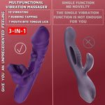 DualLips Flicker Tongue & Girth Grip Vibrator 💦🔥