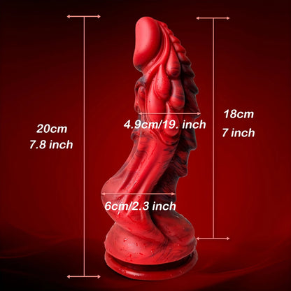 ColorMist Ripple Dildo – Ultra-Ridged Silicone with Suction Base 🌈💦✨