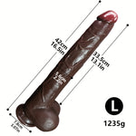 BlackTitan X – Giant Realistic Dildo for Stretch Kings & G-Spot Slayers 🖤🍑💣