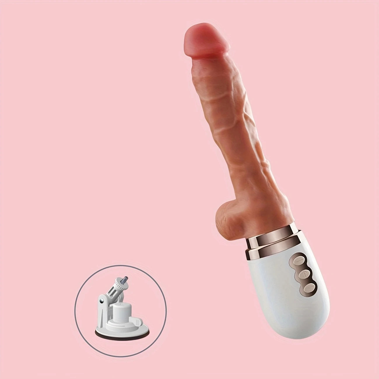 PulseRod X – 3-Speed Thrust Vibe with Detachable Shaft & Wall Grip 💦💪🔥