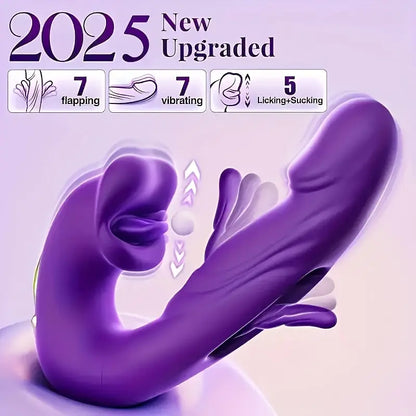 ThrustFever 3-in-1 Tongue-Thrusting Vibrator 😈💜