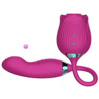 VelviRose X – Rose Suction Clit Stimulator with 10 Vibe Modes & Flexible Shaft 🌹💚