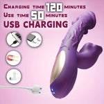 DualLips Flicker Tongue & Girth Grip Vibrator 💦🔥