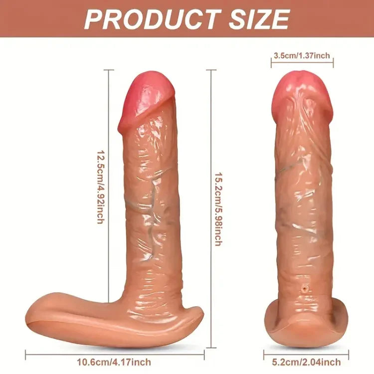 CoreHeat – Realistic Heated Dildo with Remote Thrust Control 💘🧲🔥