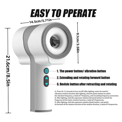 TornadoGrip 360° Rotating Thrusting Masturbator 🔥⚡🔥