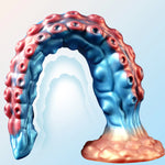 OctoLust X – Deep Tentacle Dildo with Suction Power & Sucker Texture 🐙💙🌊