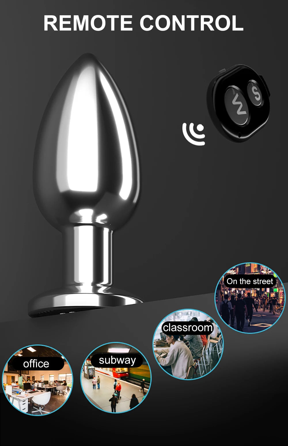 VoltPlug – Vibration-Loaded Metal Butt Plug for Power Players ⚙️🍑🔋