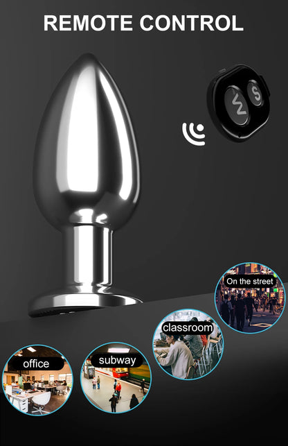 VoltPlug – Vibration-Loaded Metal Butt Plug for Power Players ⚙️🍑🔋