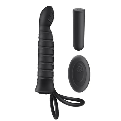Remote-Controlled Prostate & Cock Ring Vibrator 🖤🔥