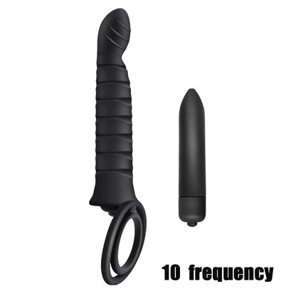 Remote-Controlled Prostate & Cock Ring Vibrator 🖤🔥