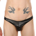 🔥Slick Obsession – Wet-Look Micro Thong Edition 🖤💧