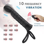 Remote-Controlled Prostate & Cock Ring Vibrator 🖤🔥