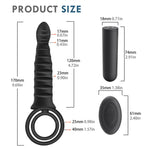 Remote-Controlled Prostate & Cock Ring Vibrator 🖤🔥