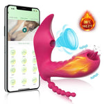 SmartApp Heated Sucking & Vibration Clit + G-Spot Massager 📱💦