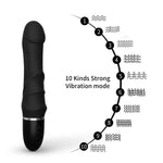 PulseRod – RealFeel G-Spot Dildo with Head Vibration & Wave Control 🍆⚡🖤