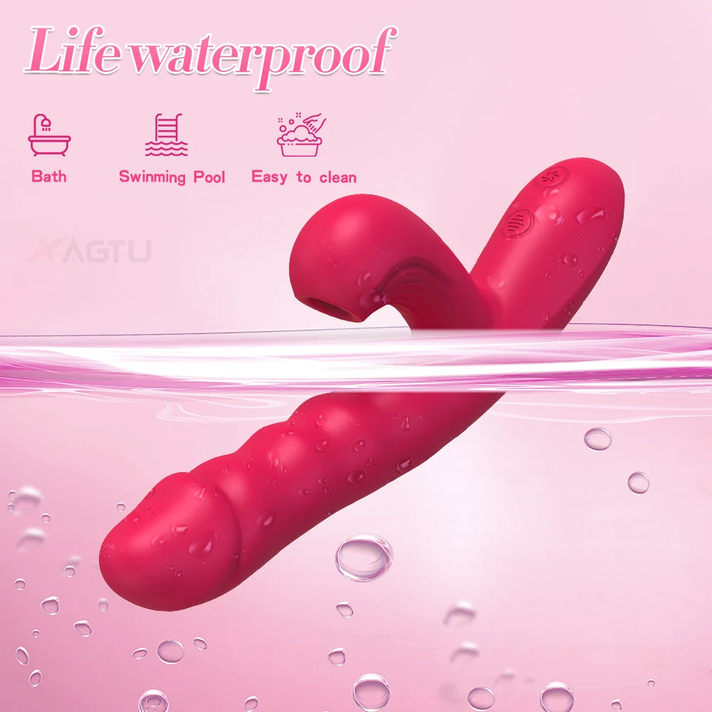 Twist & Tease – Dual Action Rotating Clit Sucker + G-Spot Vibrator 💋🔥