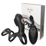 Vibrashock Remote Triple Ring Vibrator 🔥