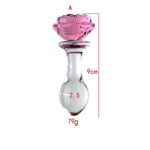Glass Bloom – Rosebud Crystal Plug 🌸💎🍑