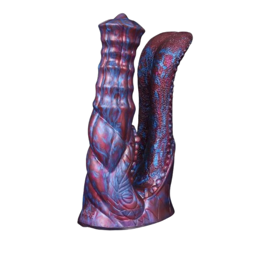 DrakoTwist X – Dual-Spire Dragon Dildo for Deep, Stretch-Filled Fantasy Play 🐉💜🔥