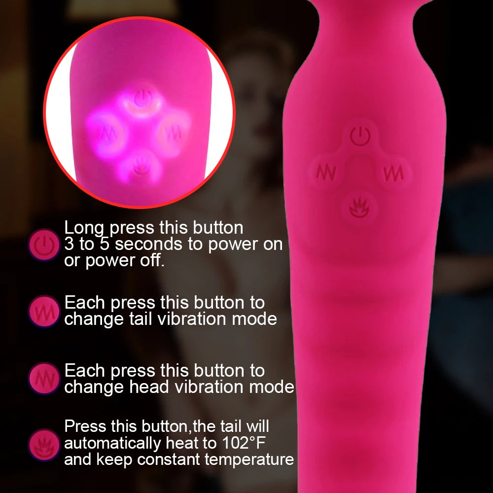 HeatSpire – 360° G-Spot Flicker Wand with Heating Pulse 🔥💦💜