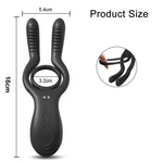 Dual Vibrating Clit & Cock Ring – 12-Mode Pleasure Enhancer⚡🔥