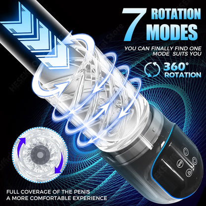 ThrustTrainer X – Smart LCD Stroker with Pump & Lick Modes 📈👅