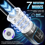 ThrustTrainer X – Smart LCD Stroker with Pump & Lick Modes 📈👅