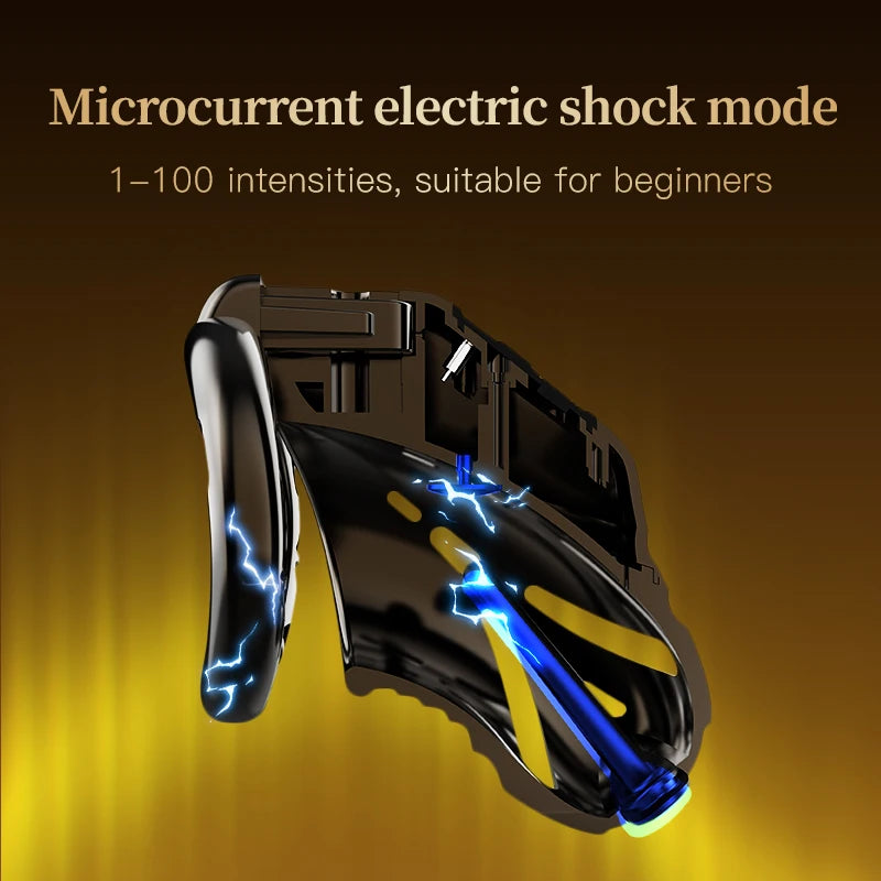 VoltCage Electro Lock – App-Controlled Chastity Cage 🔒⚡