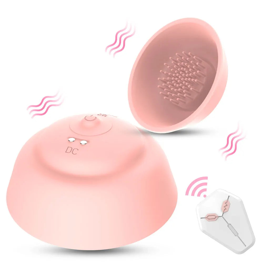 Pink Pulse – Invisible Wear Breast Massager 💓🔇✨