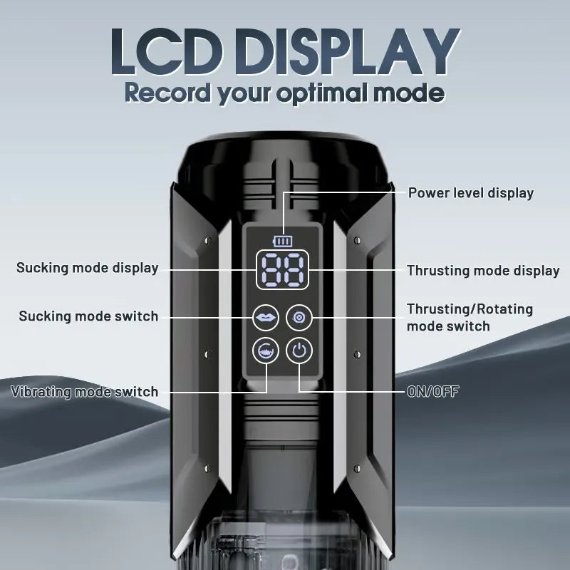 PowerGrip 3D – Thrust & Suction Smart Masturbator 2.0🔥