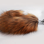 FoxyObey – Brown & White BDSM Tail Plug for Roleplay & Restraint 🐾🍑🔥
