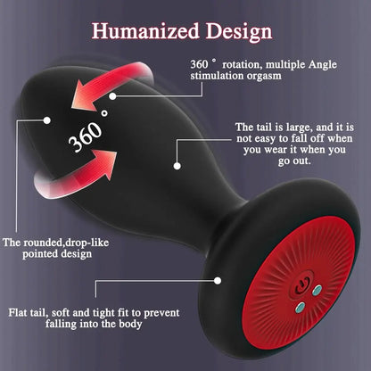 TwistRush 360° Rotating Butt Plug 🔥